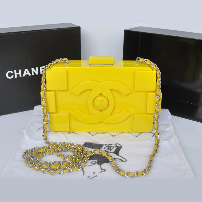 Chanel Lego Clutch A37013 Yellow