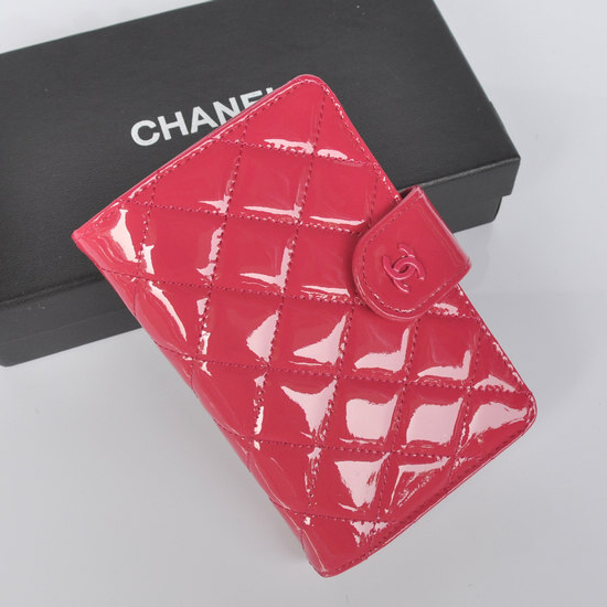 Chanel Matelasse Bi-Fold Wallet Patent Leater A051 Rose