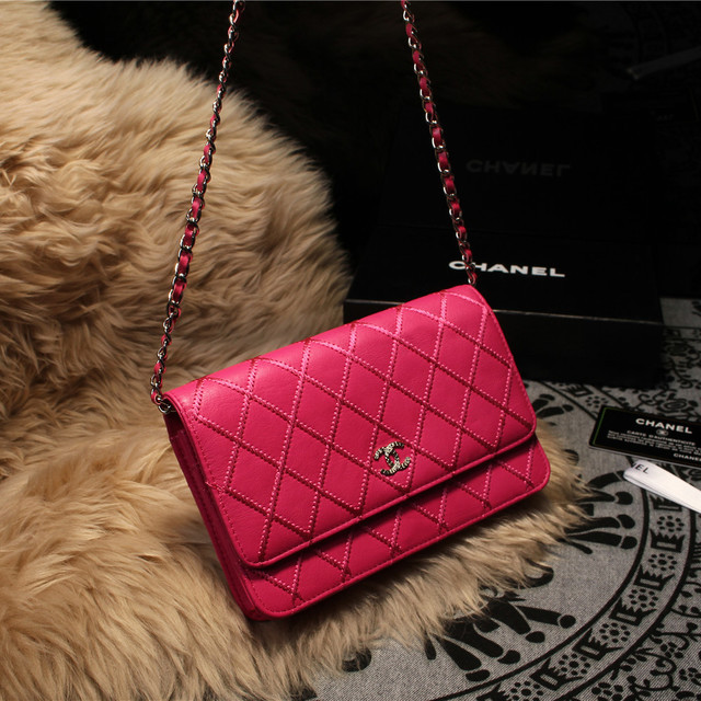 Chanel Matelasse Wallet Sheepskin Leater A80138 Rose