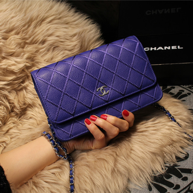 Chanel Matelasse Wallet Sheepskin Leater A80138 Royal