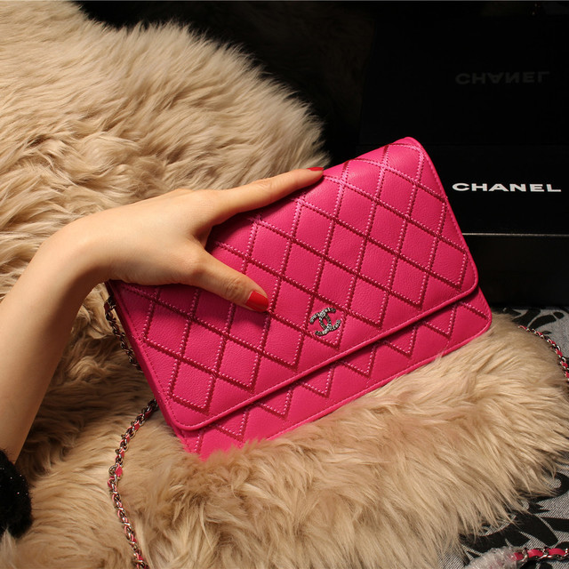 Chanel Matelasse Wallet Sheepskin Leater A80139 Rose