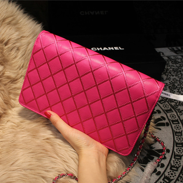 Chanel Matelasse Wallet Sheepskin Leater A80139 Rose