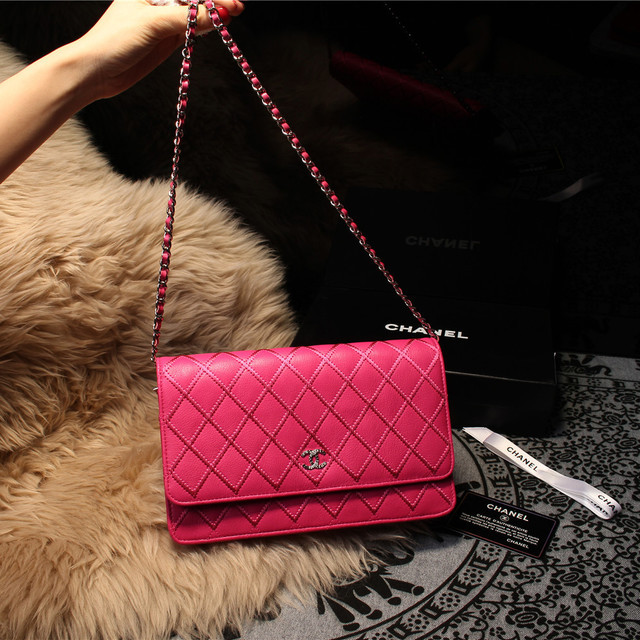 Chanel Matelasse Wallet Sheepskin Leater A80139 Rose