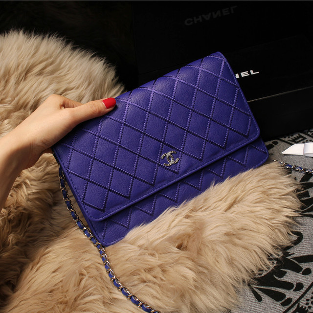 Chanel Matelasse Wallet Sheepskin Leater A80139 Royal