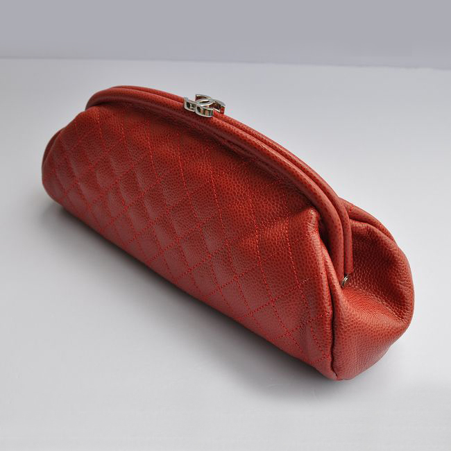 Chanel Mini Clutch Bag Caviar Leather A35487 Claret