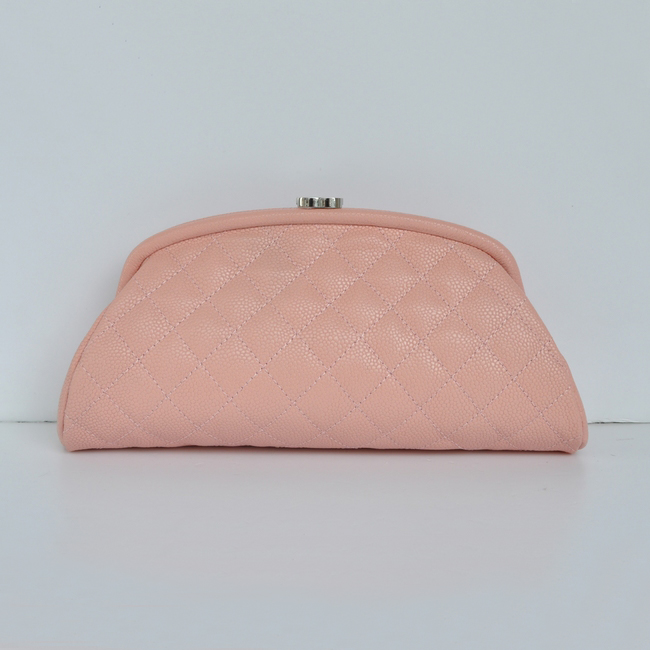 Chanel Mini Clutch Bag Caviar Leather A35487 Pink