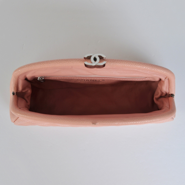 Chanel Mini Clutch Bag Caviar Leather A35487 Pink