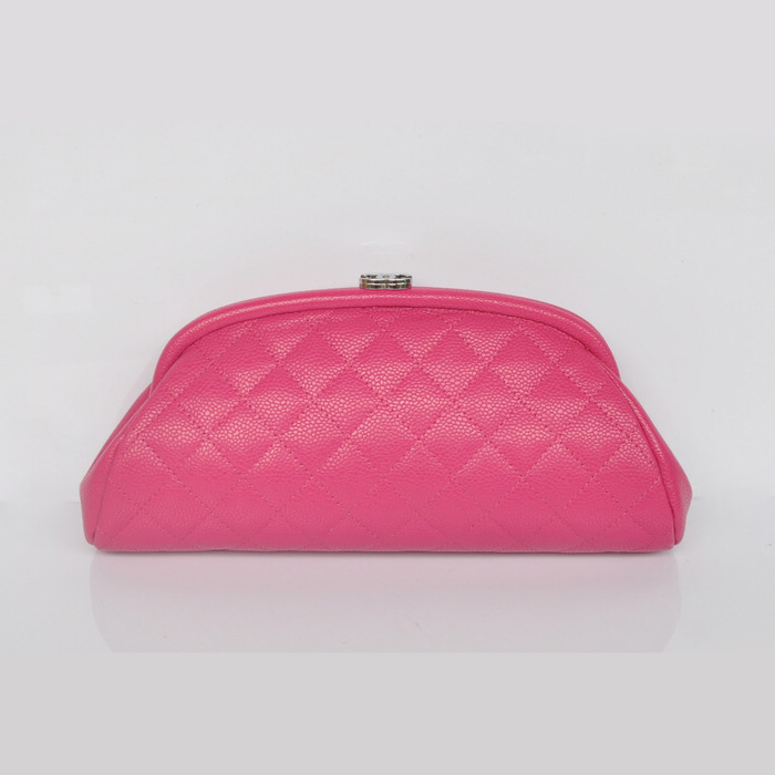 Chanel Mini Clutch Bag Caviar Leather A35487 Rose