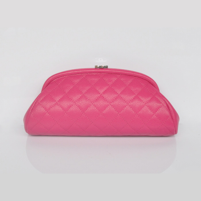 Chanel Mini Clutch Bag Caviar Leather A35487 Rose