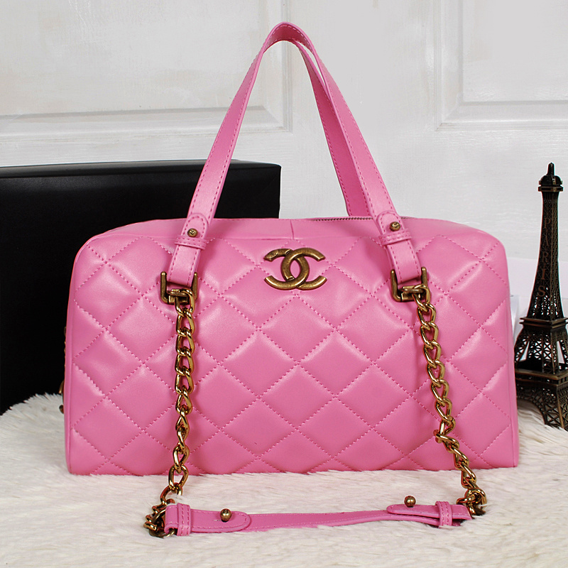 Chanel Original Calfskin Leather Two Handle Bag A67247 Pink