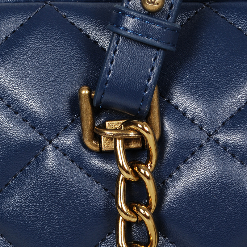 Chanel Original Calfskin Leather Two Handle Bag A67247 Royalblue