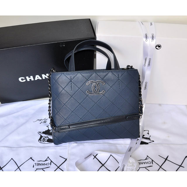 Chanel Original Caviar Leather Tote Bag A1236 Royalblue