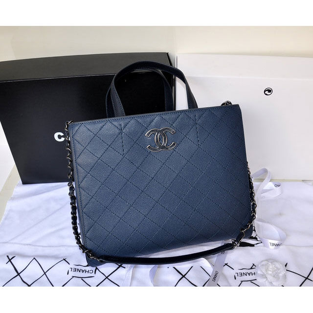 Chanel Original Caviar Leather Tote Bag A1238 Royalblue