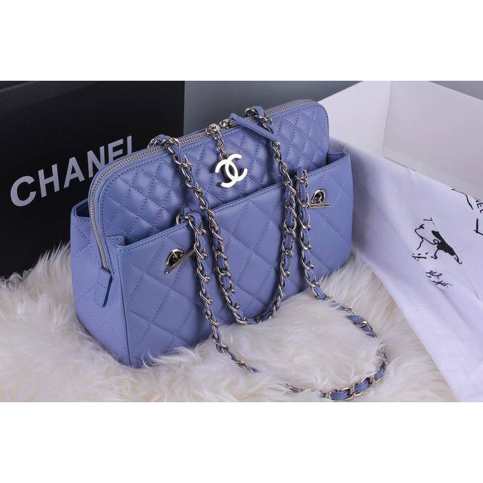 Chanel Original Leather Shoulder Bag A49274 Purple