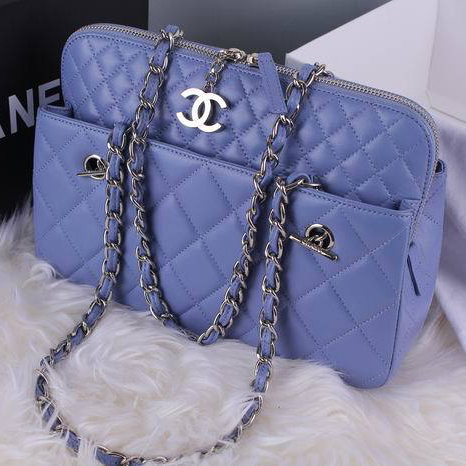 Chanel Original Leather Shoulder Bag A49274 Purple