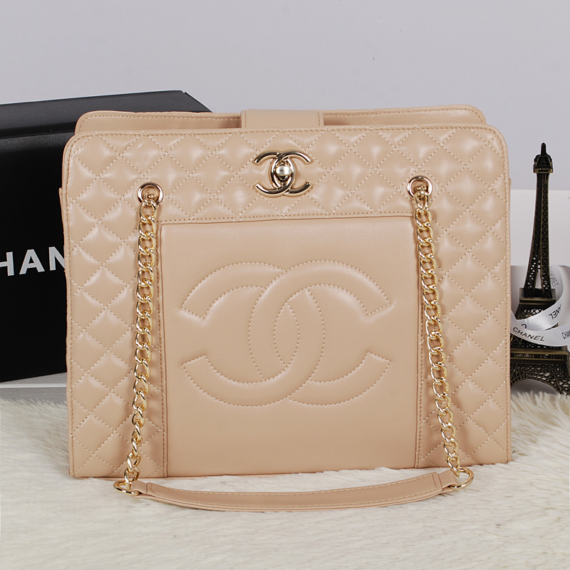 Chanel Original Sheepskin Leather Shoulder Bag A2242 Apricot