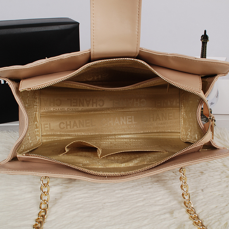 Chanel Original Sheepskin Leather Shoulder Bag A2242 Apricot