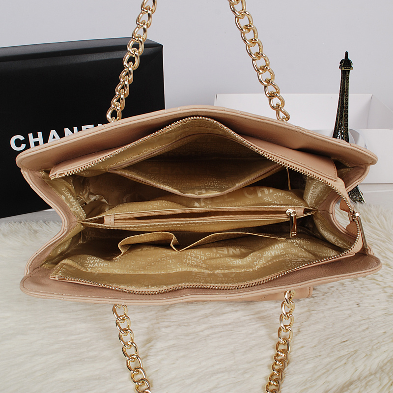 Chanel Original Sheepskin Leather Shoulder Bag A5224 Apricot