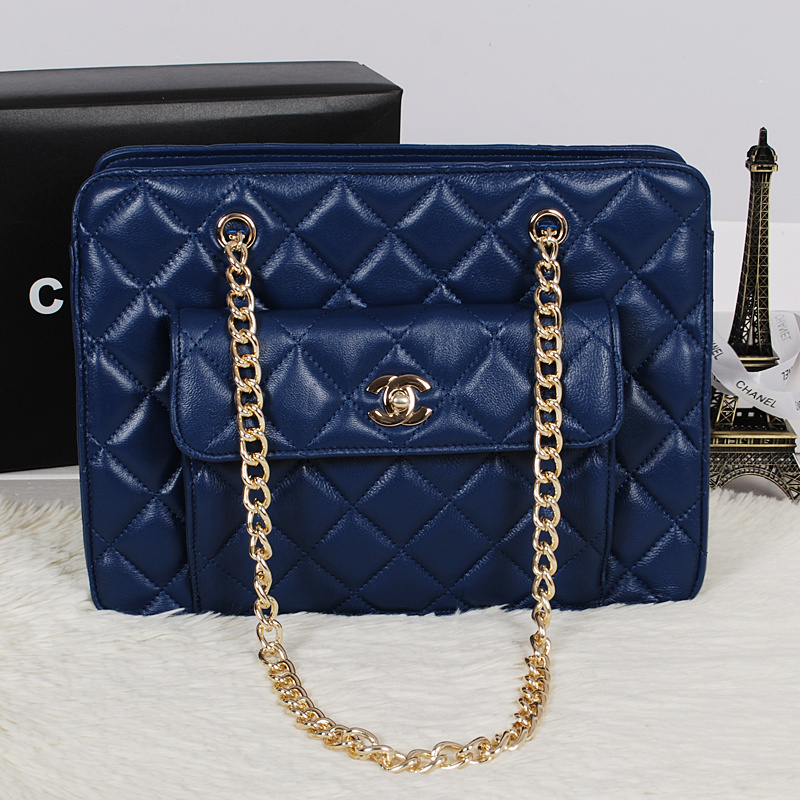 Chanel Original Sheepskin Leather Shoulder Bag A5224 Royalblue