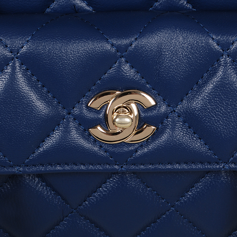 Chanel Original Sheepskin Leather Shoulder Bag A5224 Royalblue