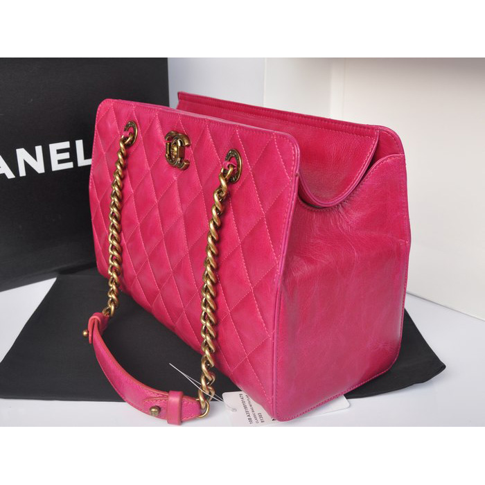 Chanel Perfect Edge Shiny Calf Leather Shoulder Bag A37010 Rose