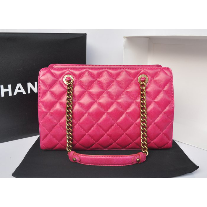 Chanel Perfect Edge Shiny Calf Leather Shoulder Bag A37010 Rose