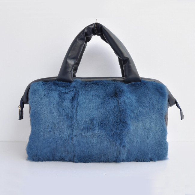 Chanel Rabbit Hair Flap Bag A49671 Royalblue