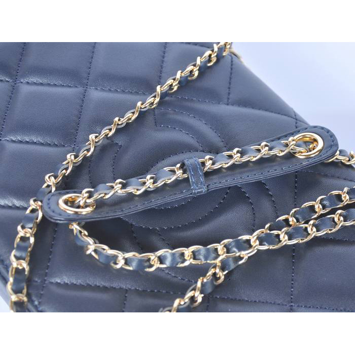 Chanel Sheepskin Leather Flap Shoulder Bag A67748 Royalblue