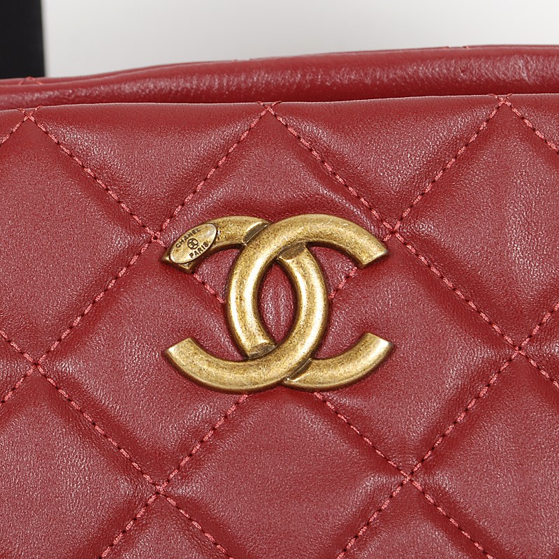 Chanel Sheepskin Leather Shoulder Bag A67245 Burgundy