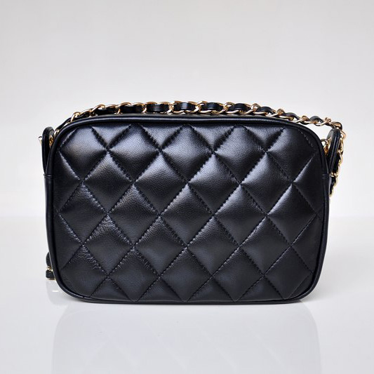 Chanel Sheepskin Leather Shoulder Bag A67750 Black