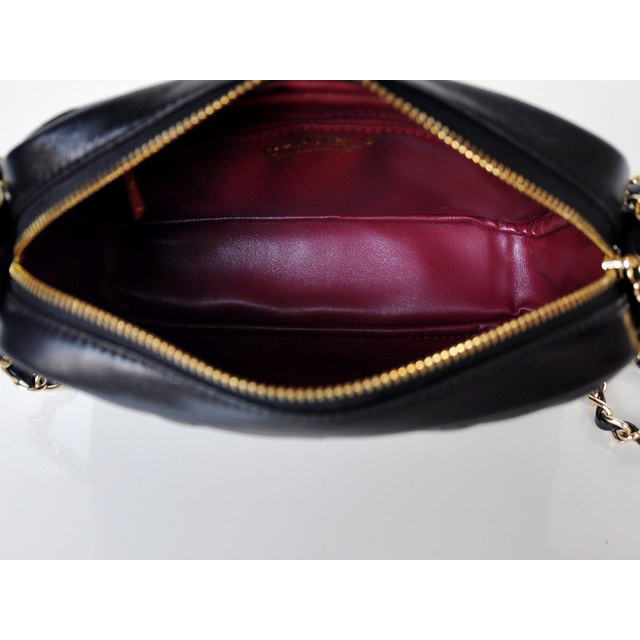 Chanel Sheepskin Leather Shoulder Bag A67750 Black