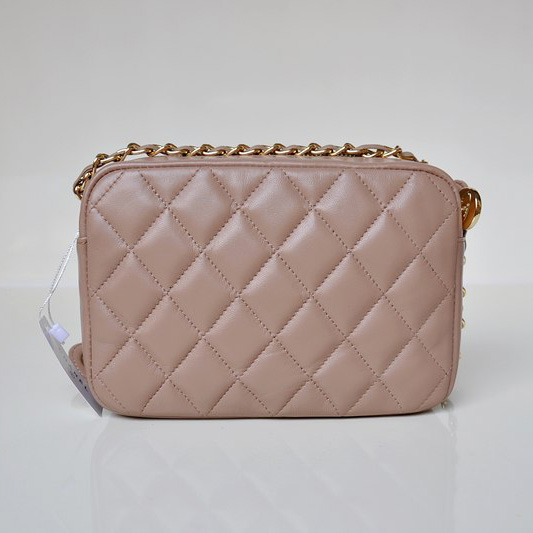 Chanel Sheepskin Leather Shoulder Bag A67750 Camel