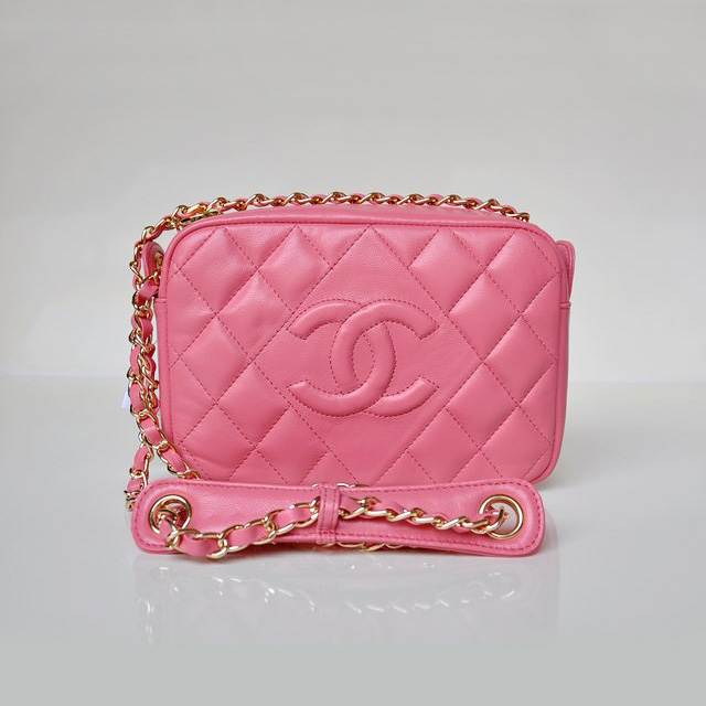 Chanel Sheepskin Leather Shoulder Bag A67750 Pink