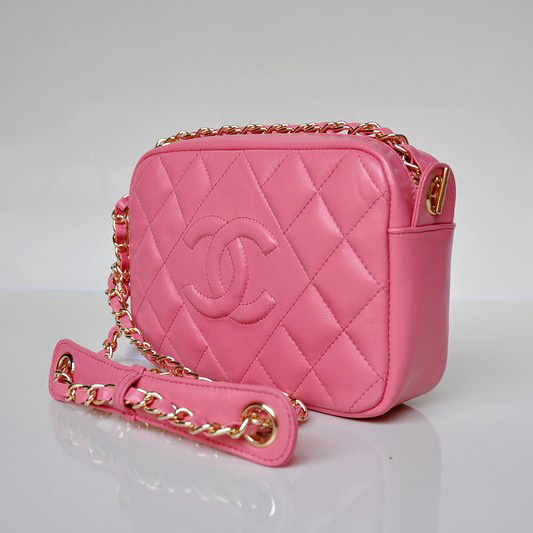 Chanel Sheepskin Leather Shoulder Bag A67750 Pink