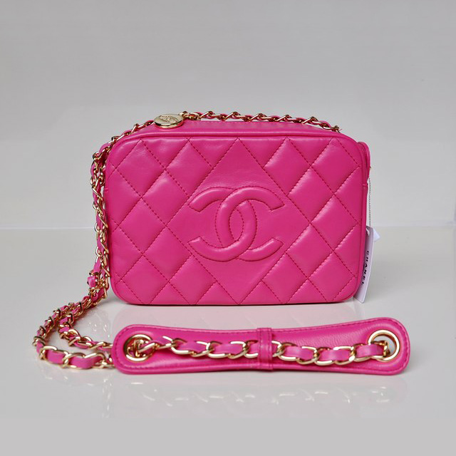 Chanel Sheepskin Leather Shoulder Bag A67750 Rose