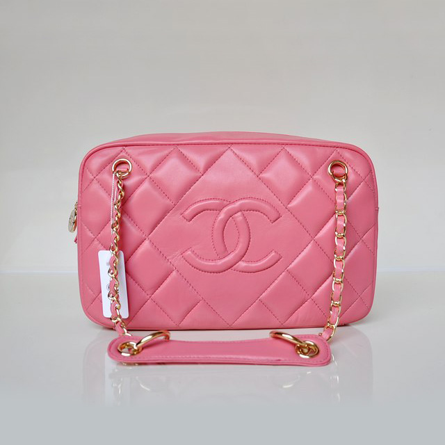 Chanel Sheepskin Leather Shoulder Bag A67751 Pink