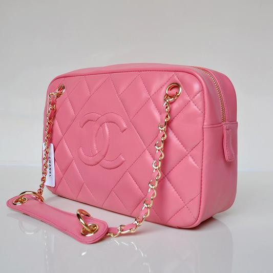 Chanel Sheepskin Leather Shoulder Bag A67751 Pink