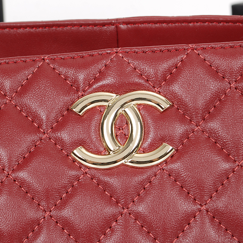 Chanel Sheepskin Leather Shoulder Bag A76600 Burgundy