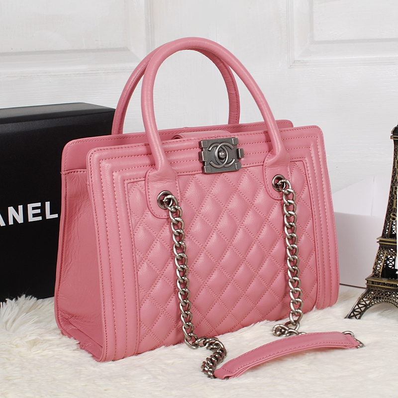 Chanel Sheepskin Leather Two Handle Bag A2234 Pink