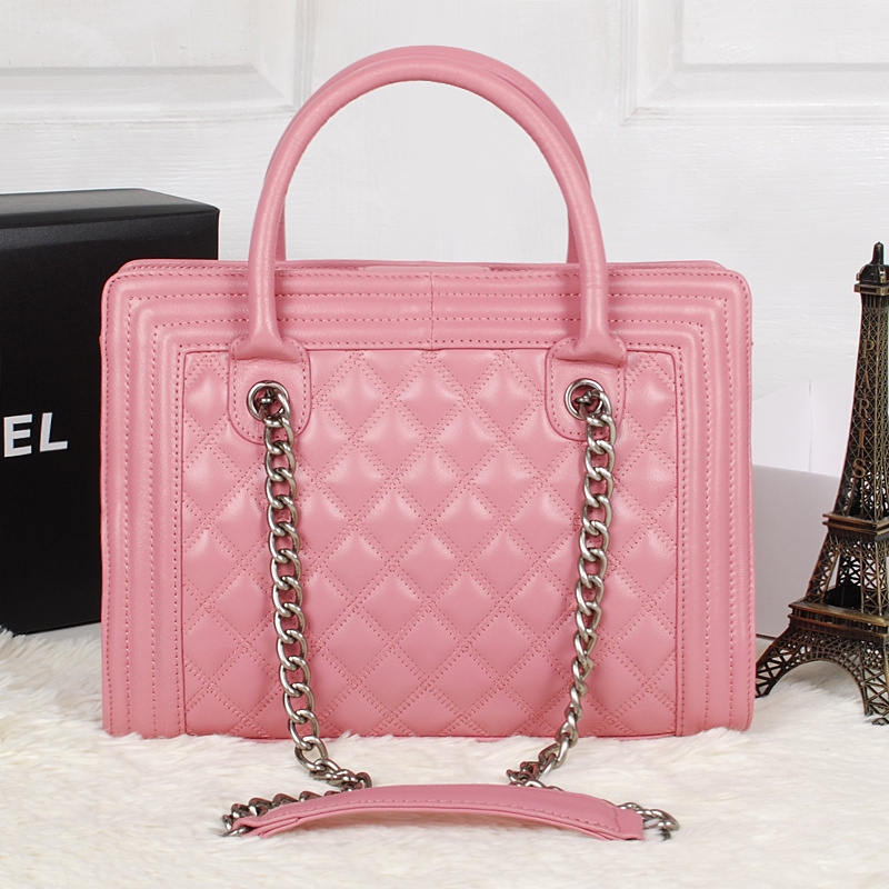 Chanel Sheepskin Leather Two Handle Bag A2234 Pink