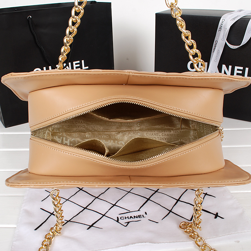 Chanel Shopping Bag Calfskin Leather A52248 Apricot