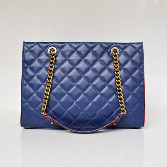 Chanel Shopping Bag Calfskin Leather A67029 Blue