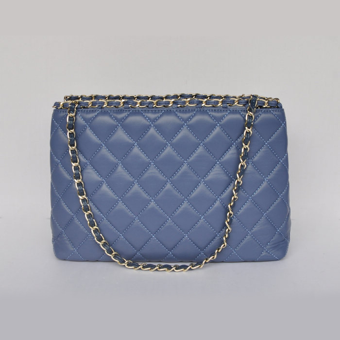 Chanel Shopping Bag Sheepskin Leather A30177 Royalblue