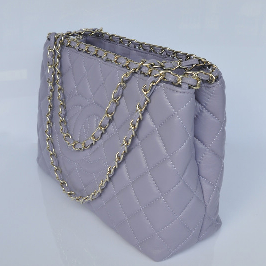 Chanel Shopping Bag Sheepskin Leather A30177 Violet