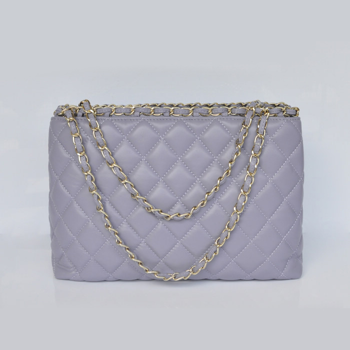 Chanel Shopping Bag Sheepskin Leather A30177 Violet