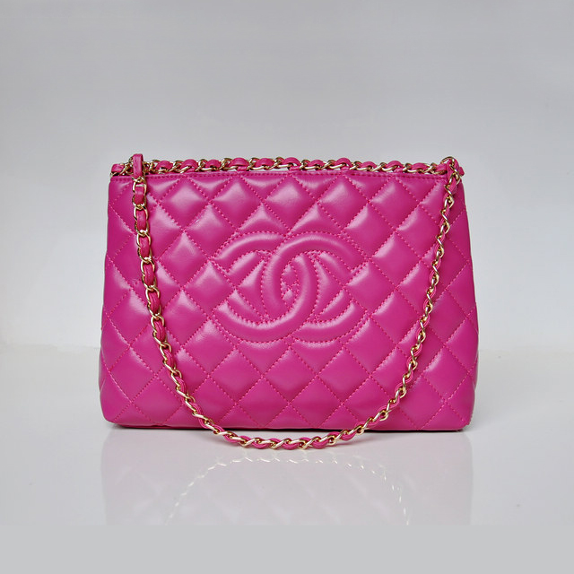 Chanel Shopping Bag Sheepskin Leather A50496 Rose