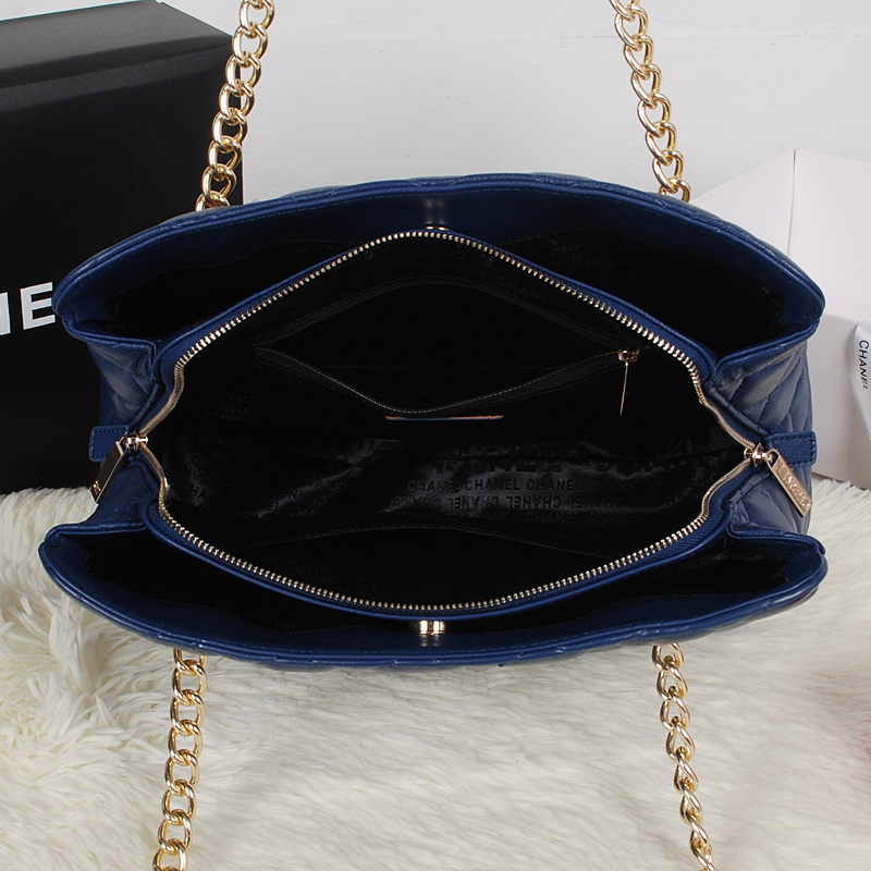 Chanel Shopping Bag Sheepskin Leather A52233 RoyalBlue