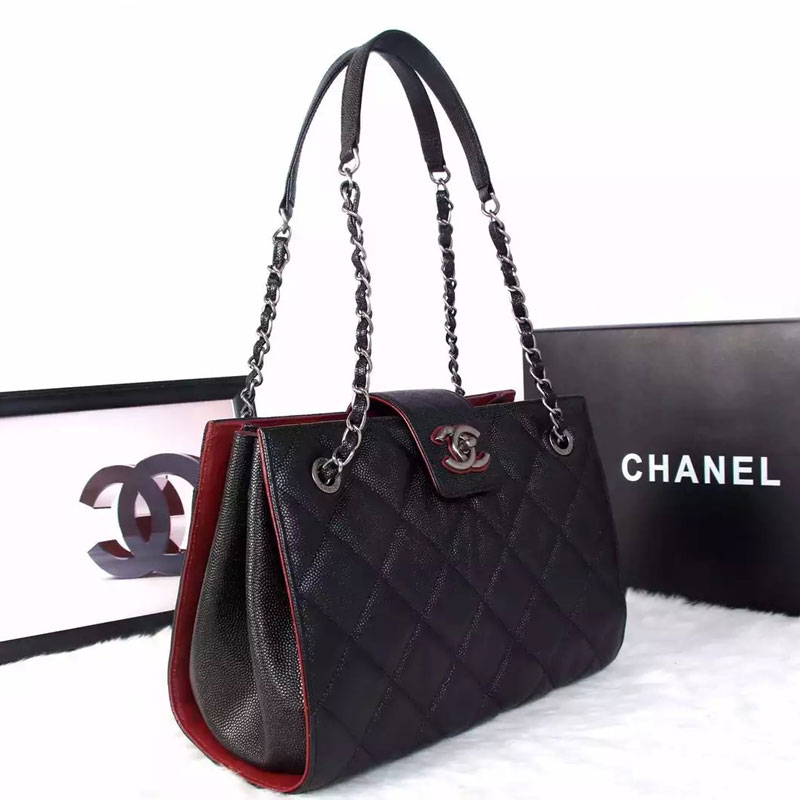 Chanel Shopping Bag in Original Caviar Leather A1870 Black