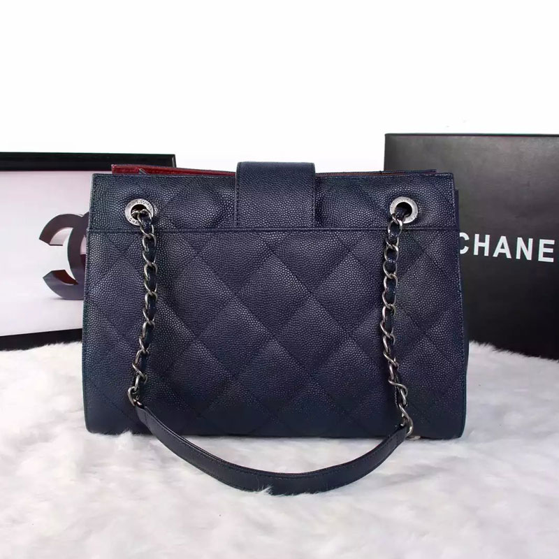 Chanel Shopping Bag in Original Caviar Leather A1870 Blue