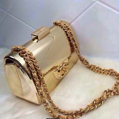 Chanel Spring 2014 Classic mini Flap Bag A30198 Gold